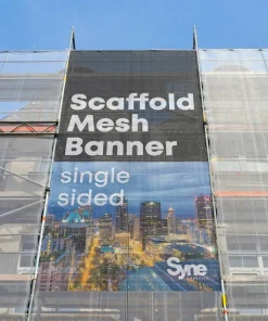 Alternative view of Custom Mesh Banners.