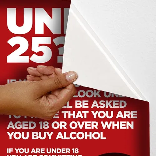 Alternative view of Removable Temporary Vinyl.